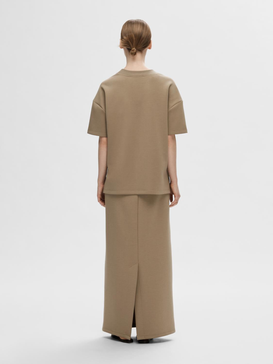 Kara Skjørt - Brun/ Greige